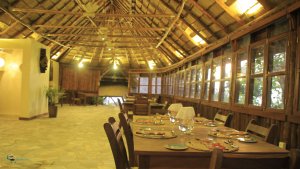 Kibumba tented camp dinner