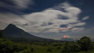 Virunga National Park Congo Bukima Camp outside view 