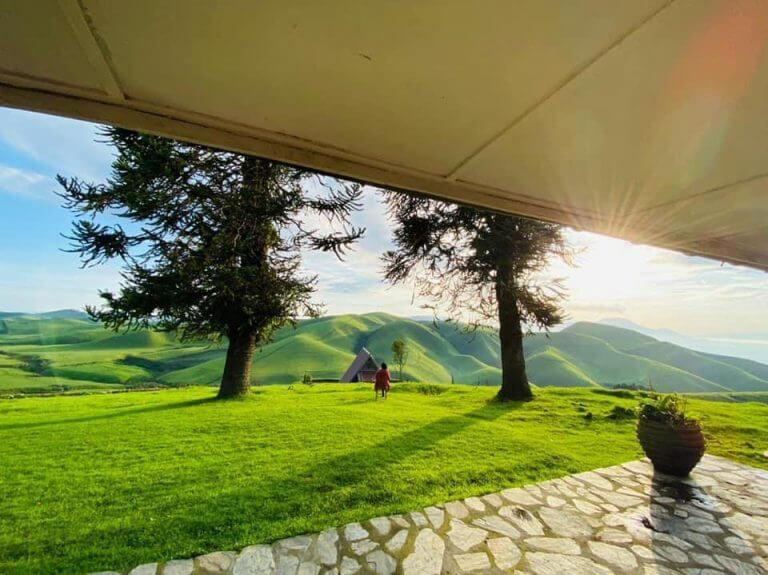 visiter l'auberge de Rushengo à Masisi (vue de l'auberge)