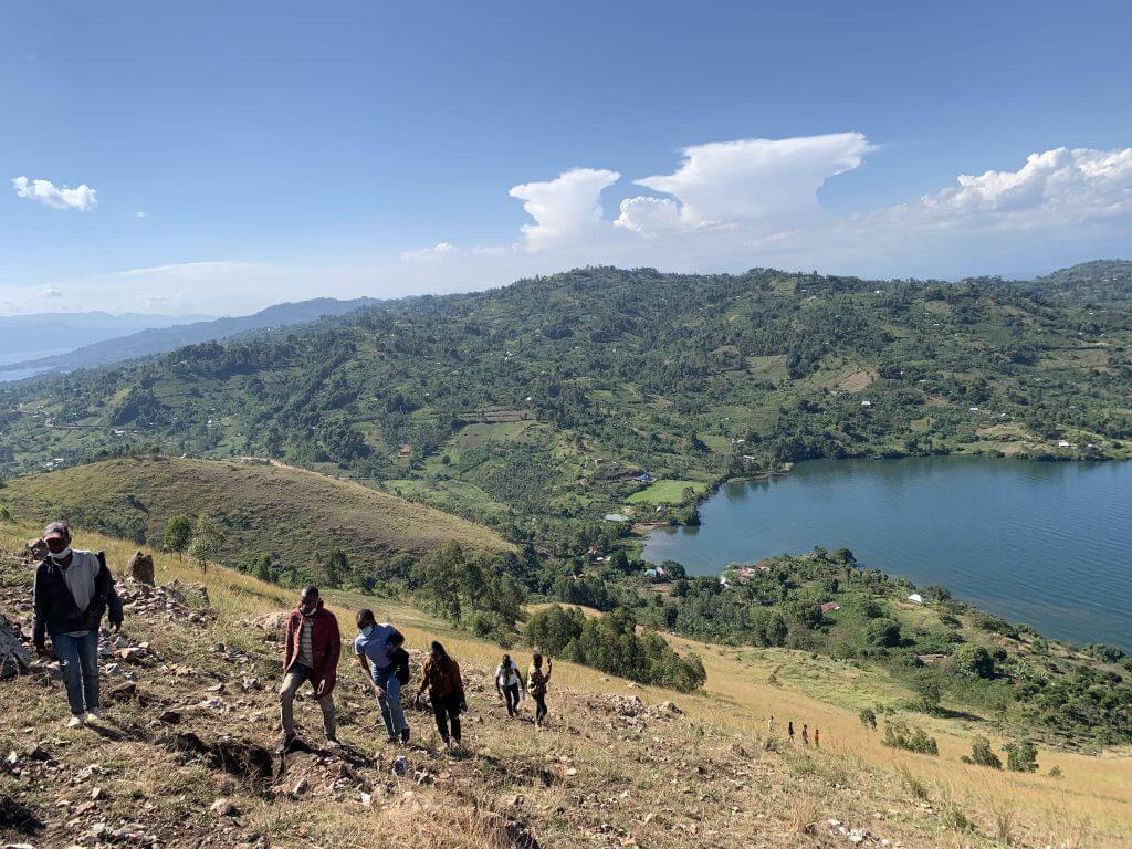 Hiking as you visit pineapple plantations in Idjwi island