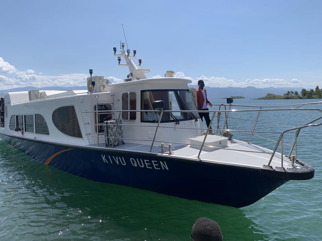 A speedboat to visiting Idjwi Island