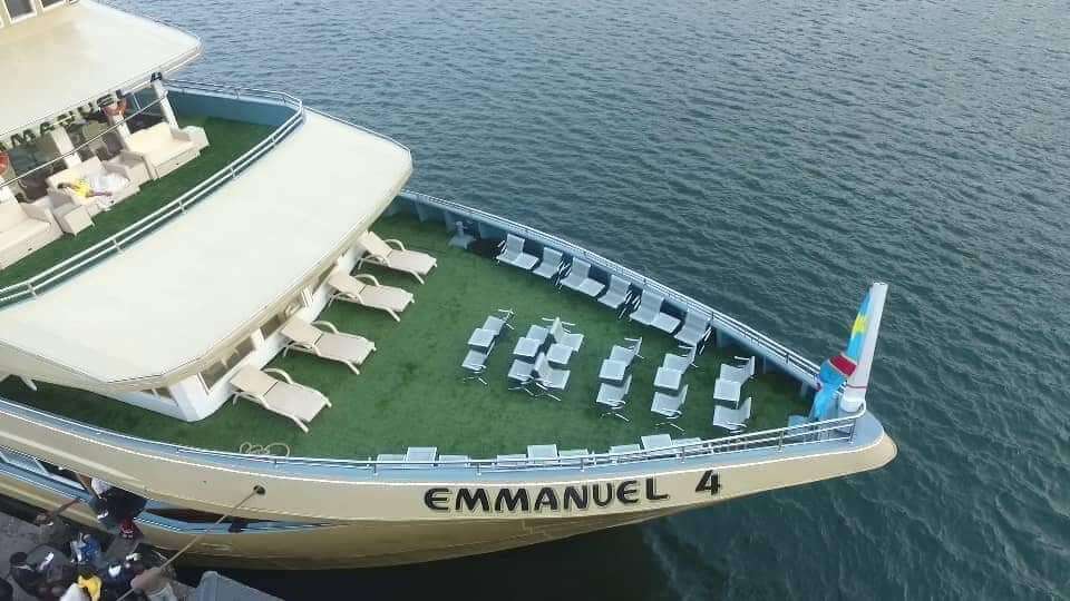 Bateau Emmanuel 4 au port de Goma