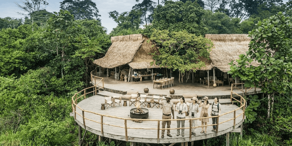 Congo-Brazzaville Trek at camp Lango Congo