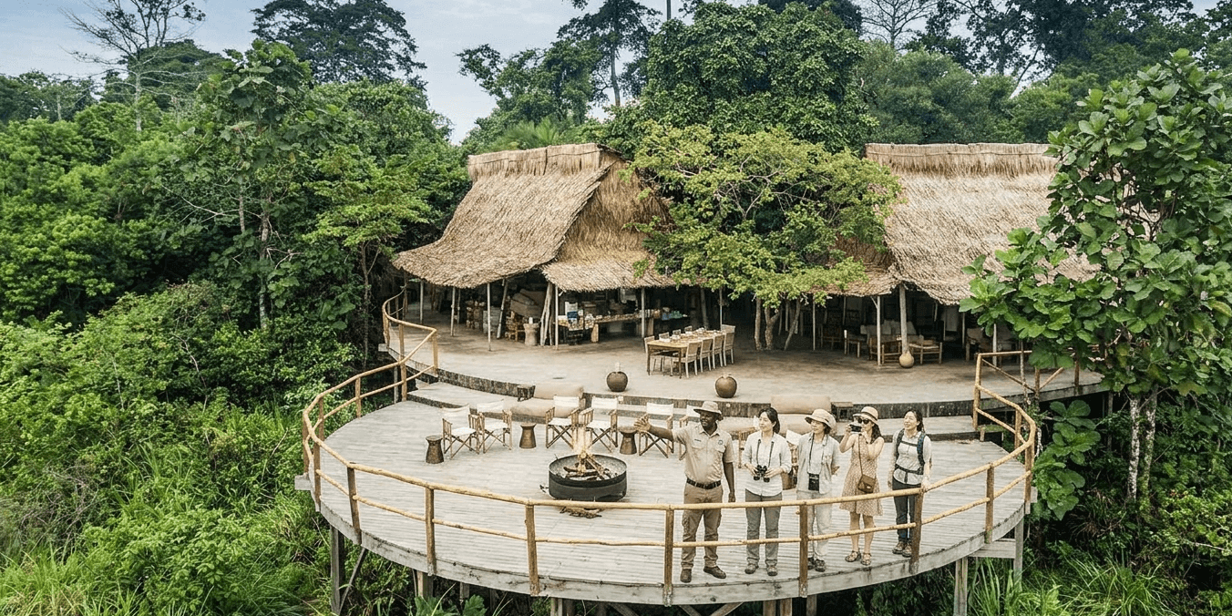 Camp Lango Congo Brazzaville | Odzala Luxury Safari Kwafrika Travel