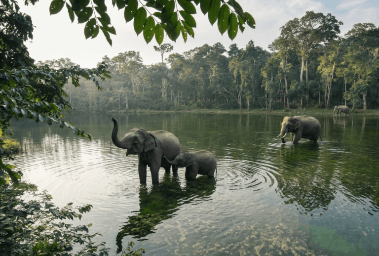 Congo-Brazzaville Trek, Majestic forest elephants
