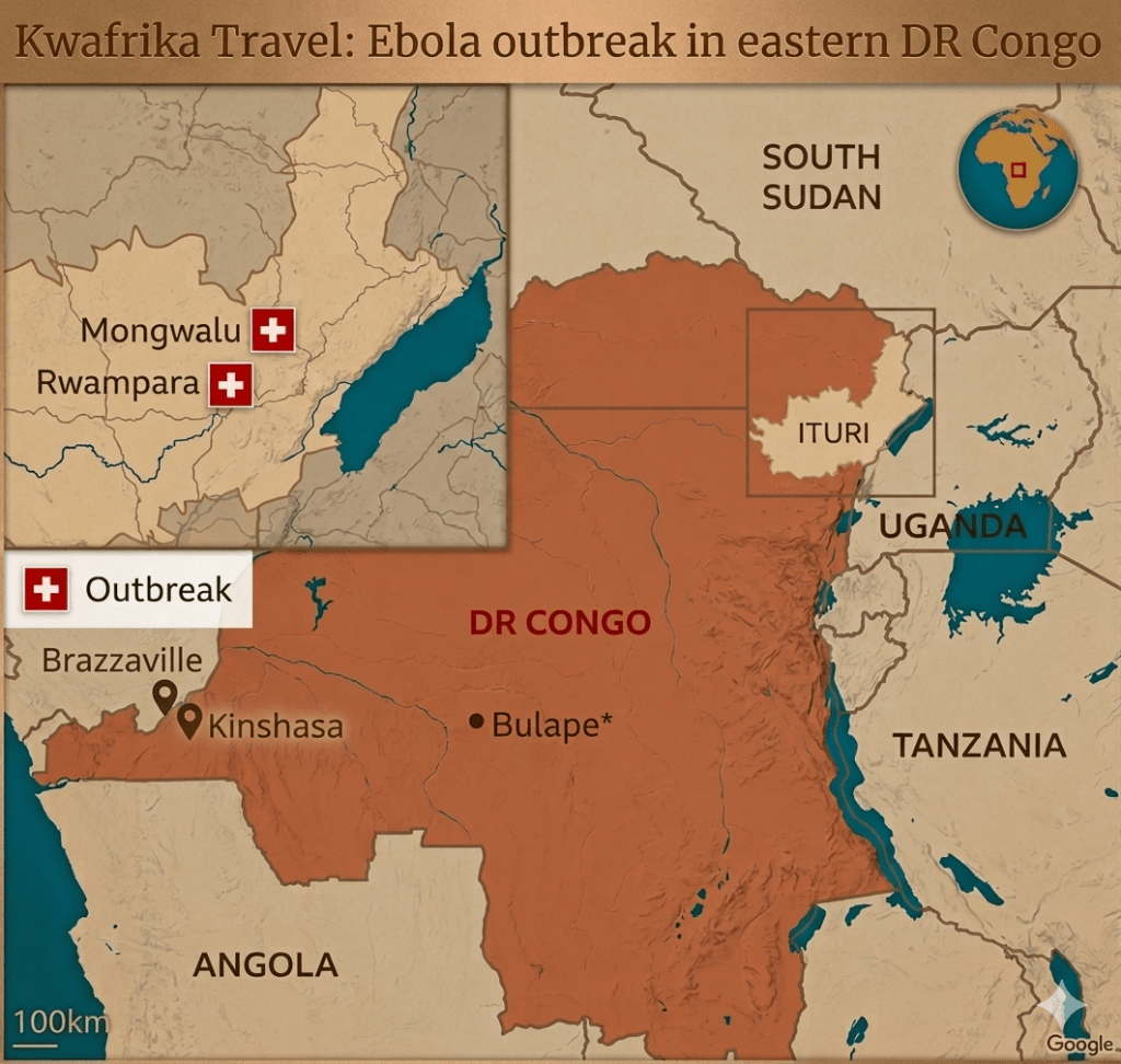 Is It Safe to Travel to Africa During the 2026 Ebola Outbreak? DR Congo 2026 Ebola Outbreak Map (May 19, 2026)